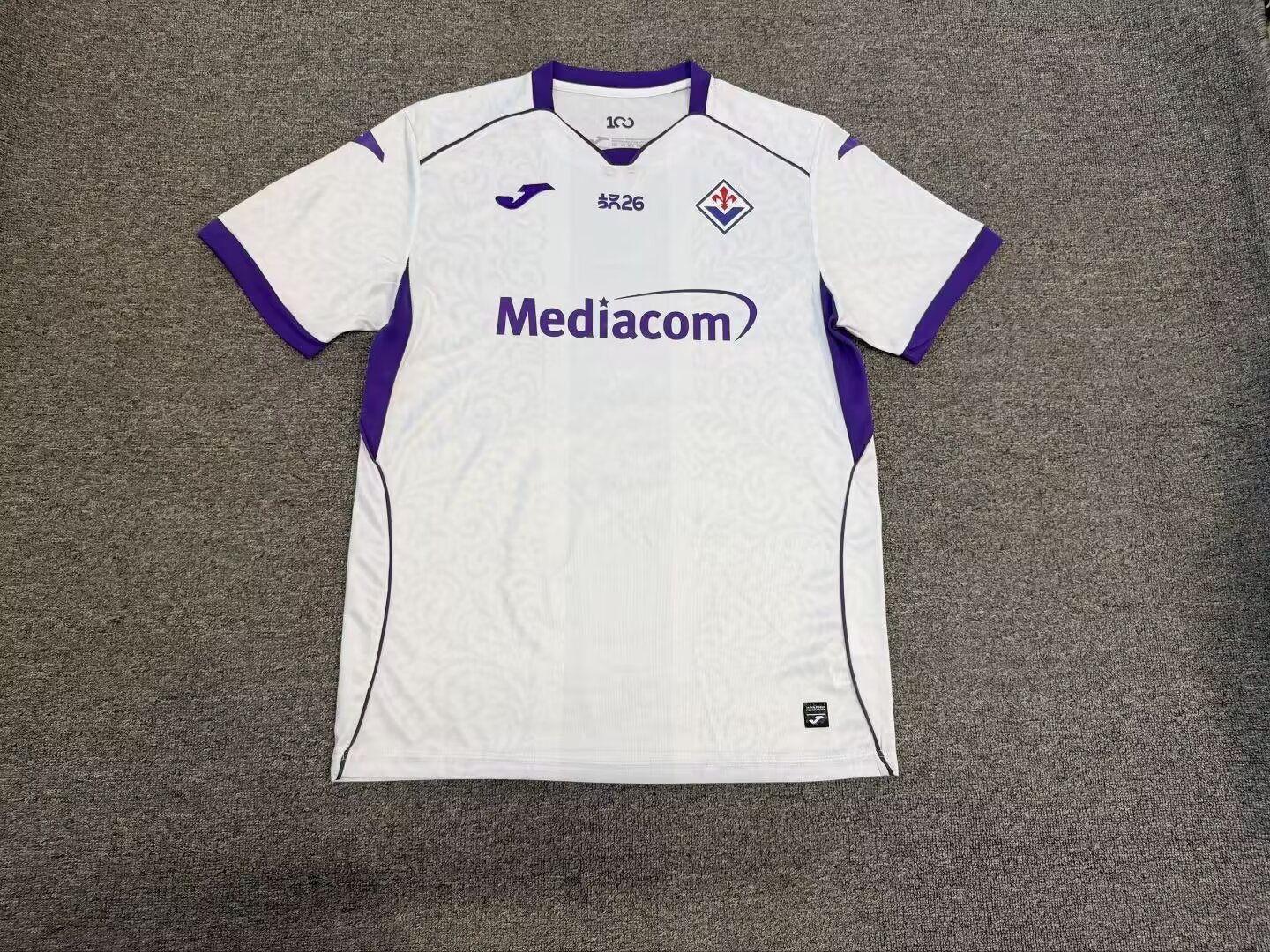 AAA Quality Fiorentina 26/27 Away White Soccer Jersey